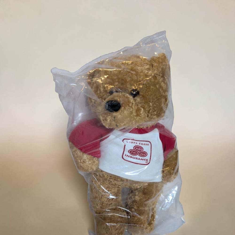 State Farm Good Neigh Bear Plush 11" Teddy Bear Brown Advertising Mascot New NIP